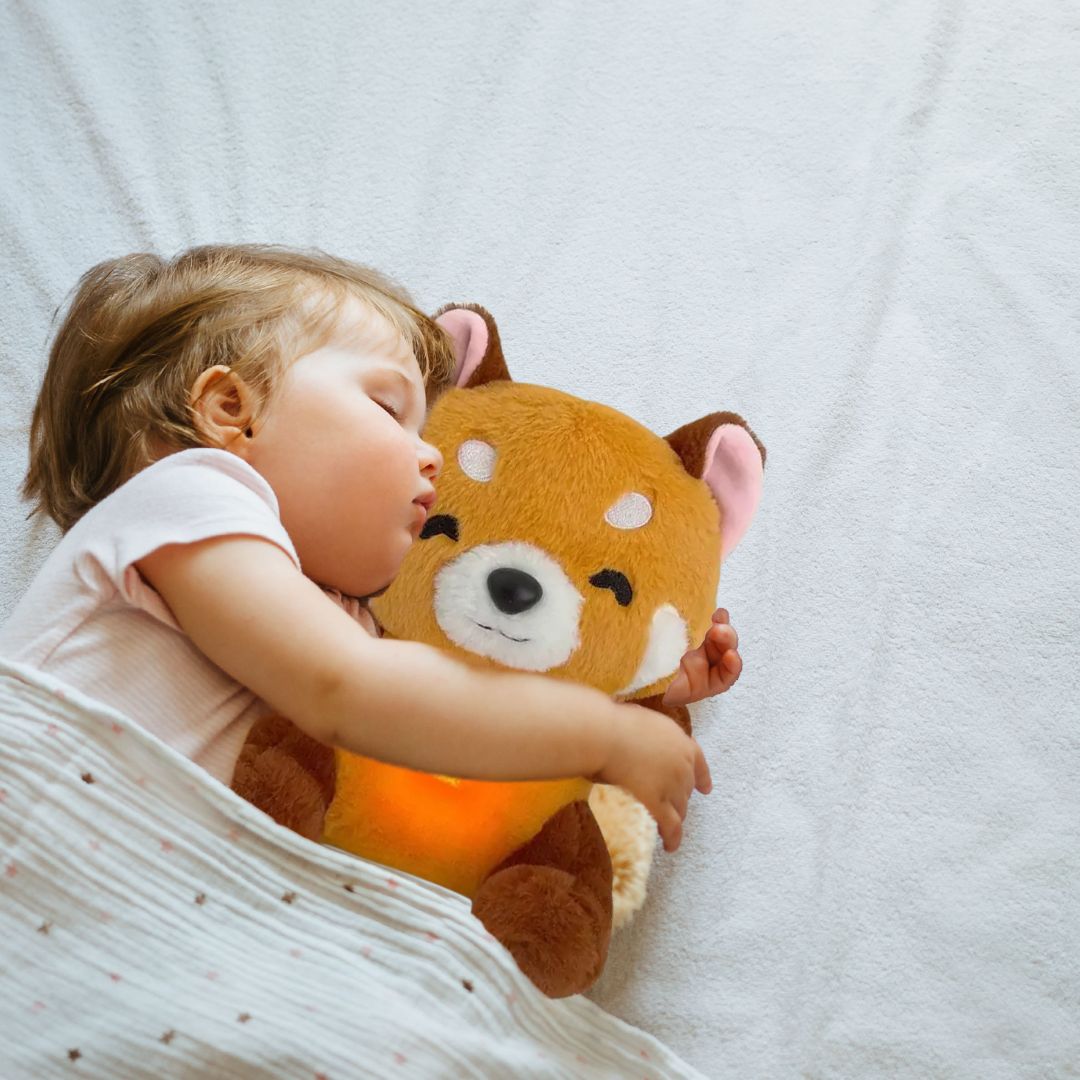 Ademende Rode Panda Knuffel Met Slaapliedjes - KidsKorner