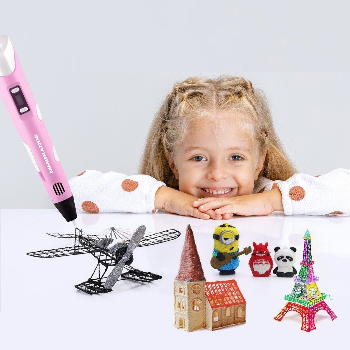 3D Pen Voor Kinderen | PLA Filament Instelbare Temperatuur Met 3m USB Kabel | 8+ Jaar - KidsKorner