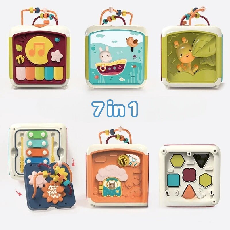 ActivityCube Montessori Speelgoed - 7 - in - 1 Educatieve Kubus - KidsKorner
