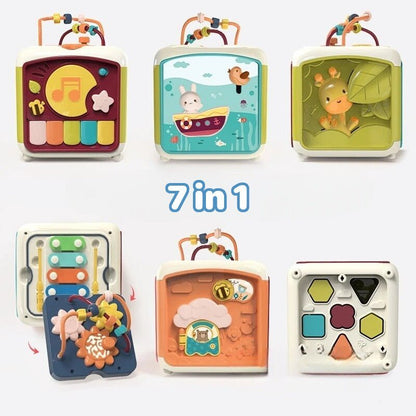 ActivityCube Montessori Speelgoed - 7 - in - 1 Educatieve Kubus - KidsKorner