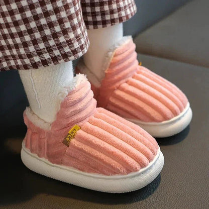 Antislip Pluche Babyslofjes – Warme Huissloffen Binnen - KidsKorner