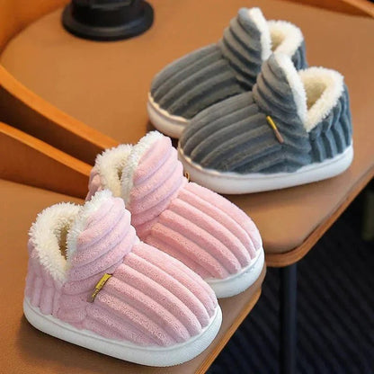 Antislip Pluche Babyslofjes – Warme Huissloffen Binnen - KidsKorner