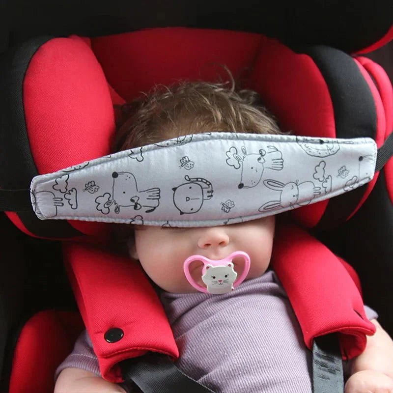 Autostoel Hoofdsteun Band Baby – Slaapband Kinderwagen - KidsKorner