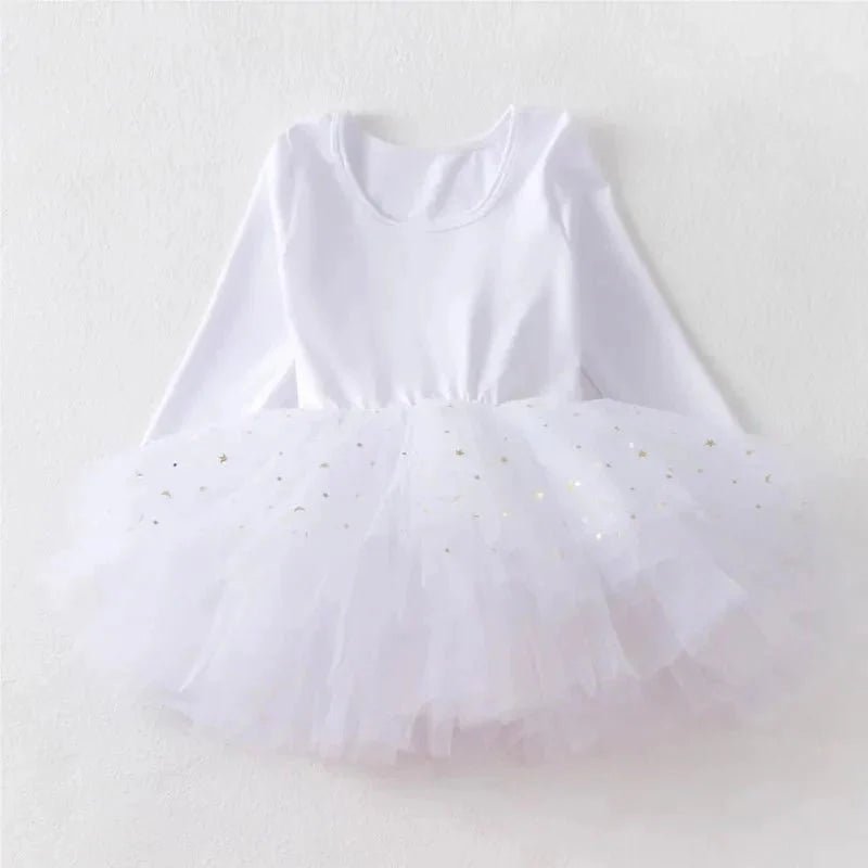 Baby Meisjes Tutu Jurk Roze – Tule Jurkje Met Sterretjes - KidsKorner