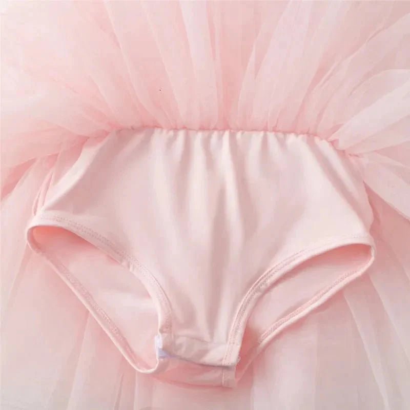 Baby Meisjes Tutu Jurk Roze – Tule Jurkje Met Sterretjes - KidsKorner
