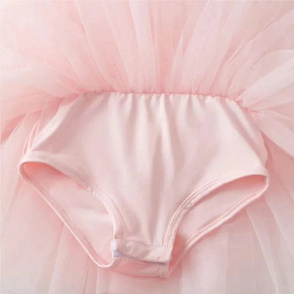 Baby Meisjes Tutu Jurk Roze – Tule Jurkje Met Sterretjes - KidsKorner