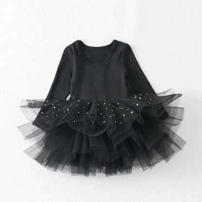 Baby Meisjes Tutu Jurk Roze – Tule Jurkje Met Sterretjes - KidsKorner