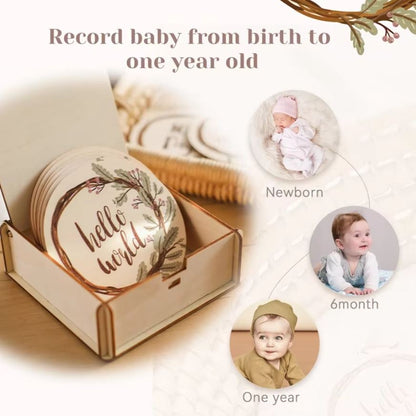 Baby Mijlpaal Schijfjes Set voor 1 - 11 Maanden - KidsKorner