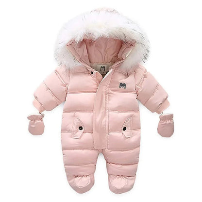 Baby Sneeuwpak Met Capuchon En Wantjes - KidsKorner