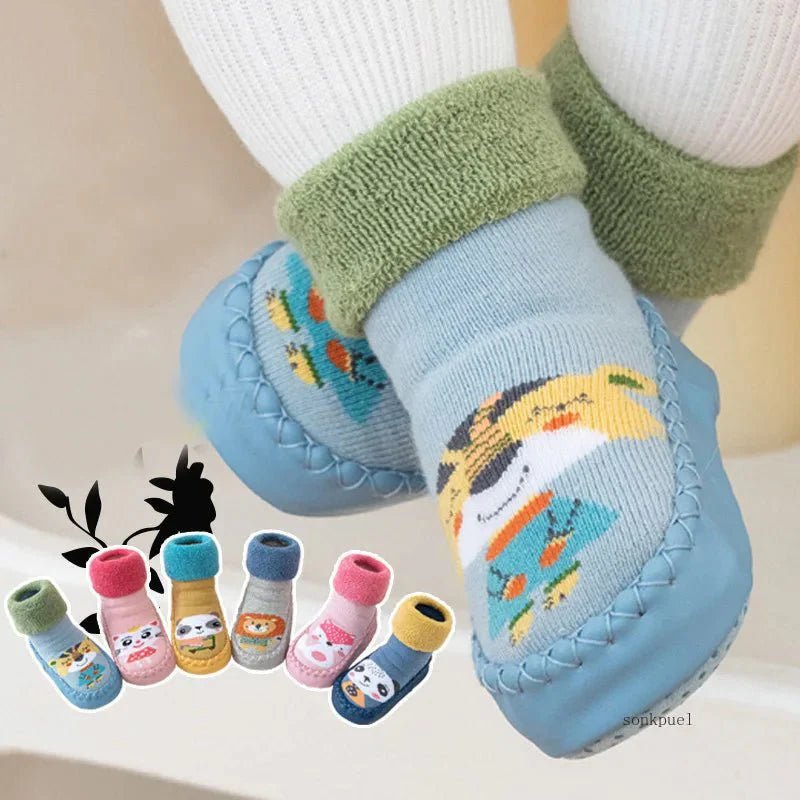 Babyslofjes Antislip Met Zachte Zool – Sok Schoentjes Roze - KidsKorner