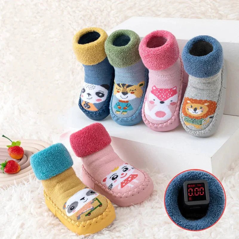 Babyslofjes Antislip Met Zachte Zool – Sok Schoentjes Roze - KidsKorner