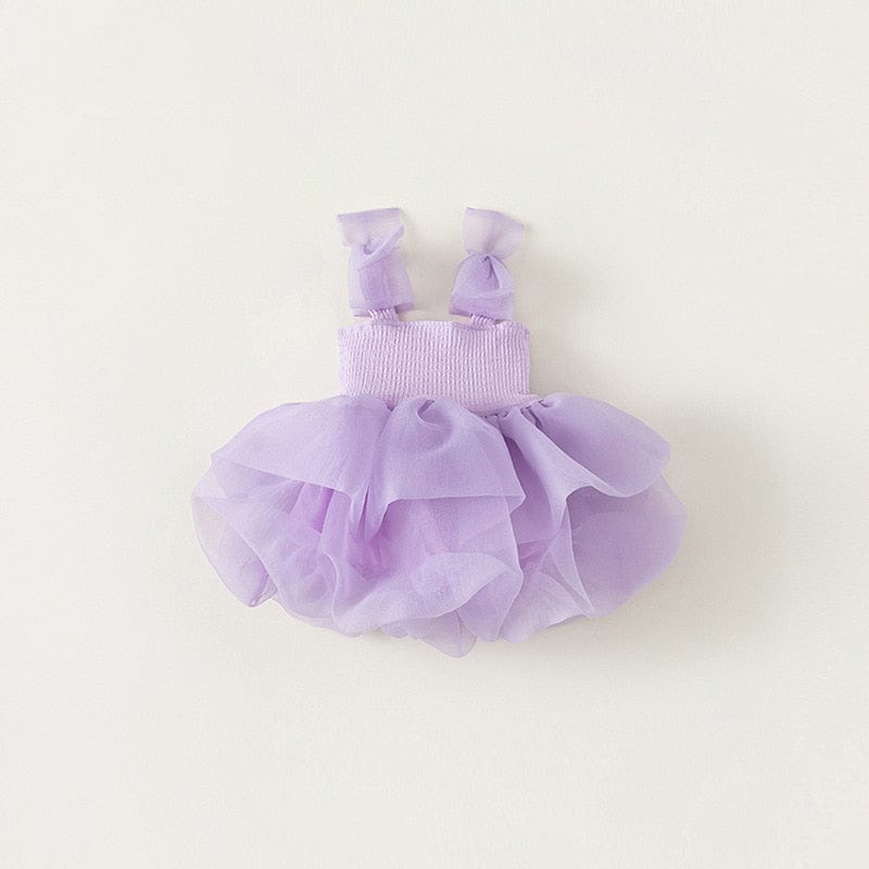 Ballerina Tutu Jurkje Met Strikjes Voor Baby Meisje - KidsKorner