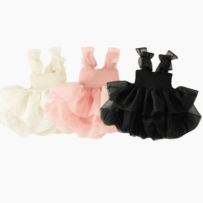 Ballerina Tutu Jurkje Met Strikjes Voor Baby Meisje - KidsKorner