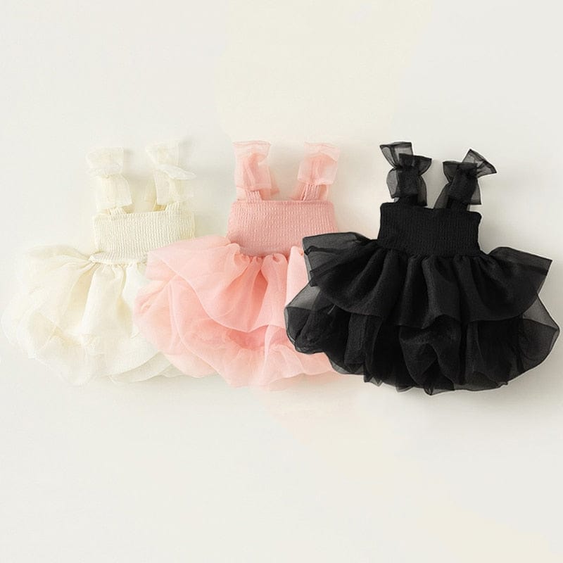 Ballerina Tutu Jurkje Met Strikjes Voor Baby Meisje - KidsKorner