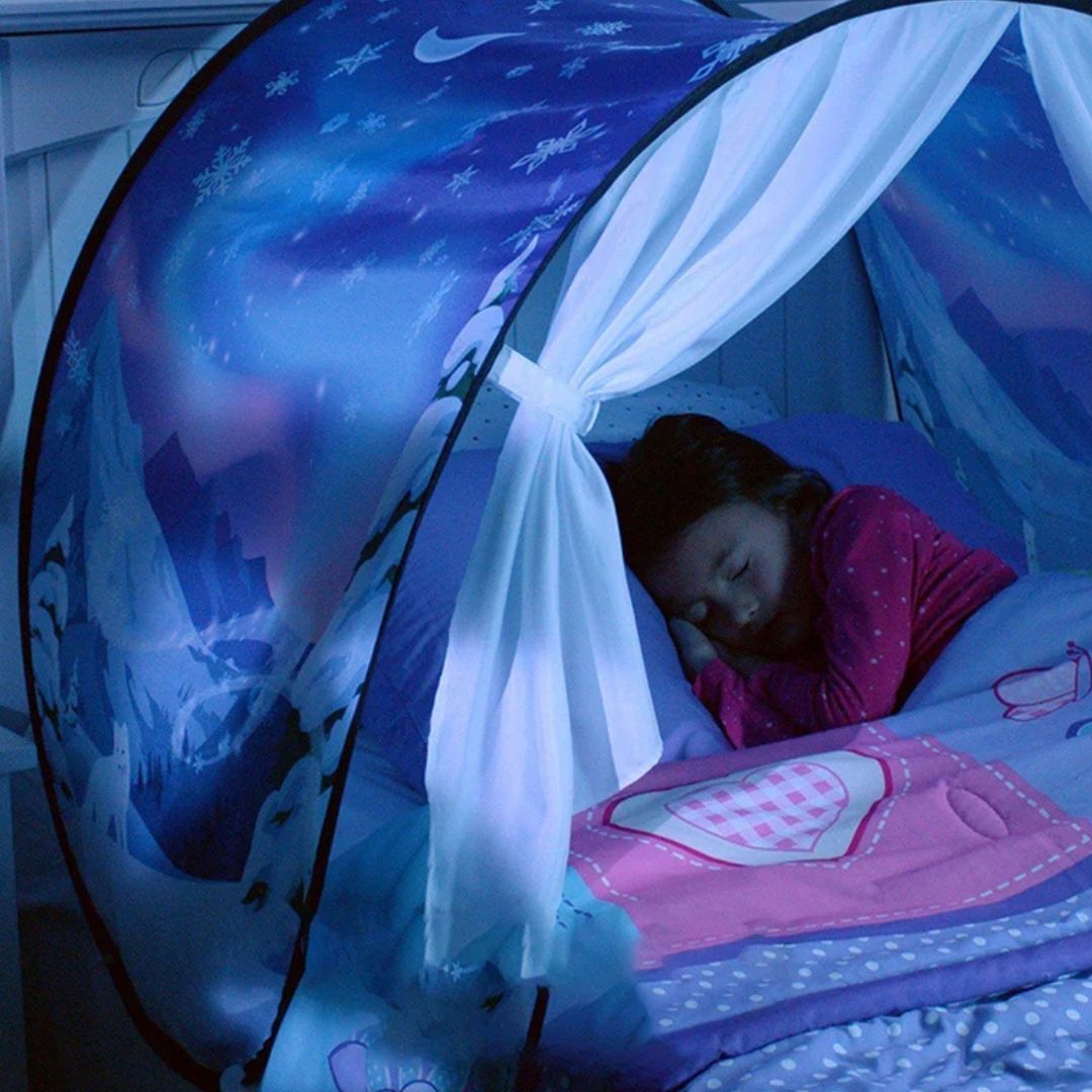 Bedtent Voor Eenpersoonsbed – Kinderslaaptent Met Thema Print - KidsKorner