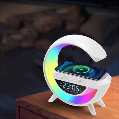 Bluetooth Speaker Wekker met Draadloze Oplader en FM Radio - KidsKorner