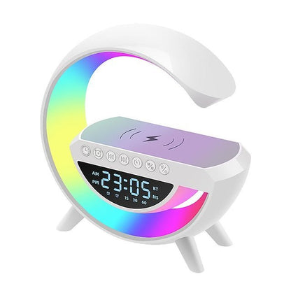 Bluetooth Speaker Wekker met Draadloze Oplader en FM Radio - KidsKorner