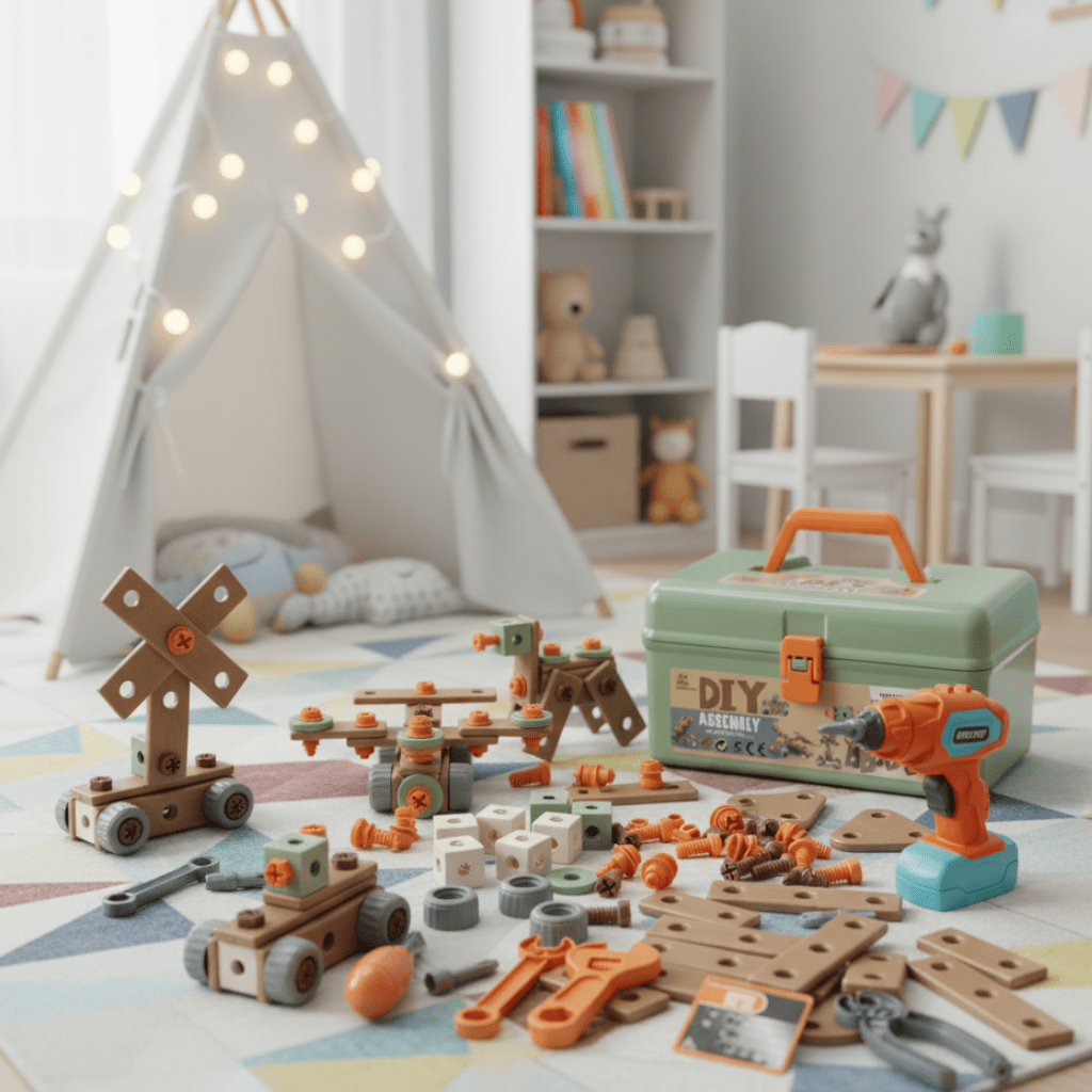 Braviko Kindergereedschap Bouwset – Gereedschapskoffer Speelgoed - KidsKorner