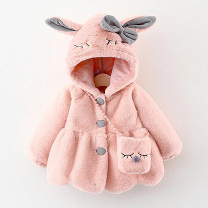 BunnyHood Pluche Baby en Peuter Jas Met Konijnenoren - KidsKorner