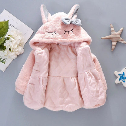 BunnyHood Pluche Baby en Peuter Jas Met Konijnenoren - KidsKorner