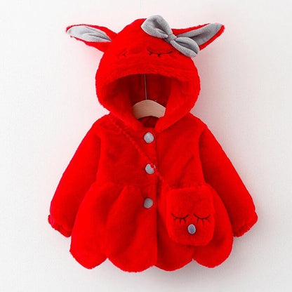 BunnyHood Pluche Baby en Peuter Jas Met Konijnenoren - KidsKorner