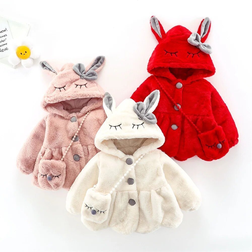 BunnyHood Pluche Baby en Peuter Jas Met Konijnenoren - KidsKorner