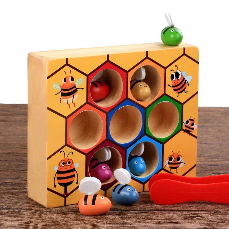 BuzzyBeeva Montessori Bijen Sorteerbox Met Pincet - KidsKorner