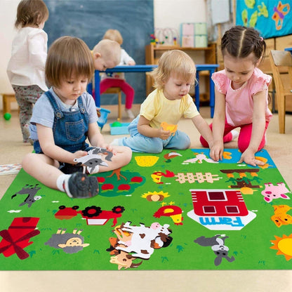 CreatiBoard Educatief Speelbord - Ontdek, Leer en Creëer met Vilt - KidsKorner