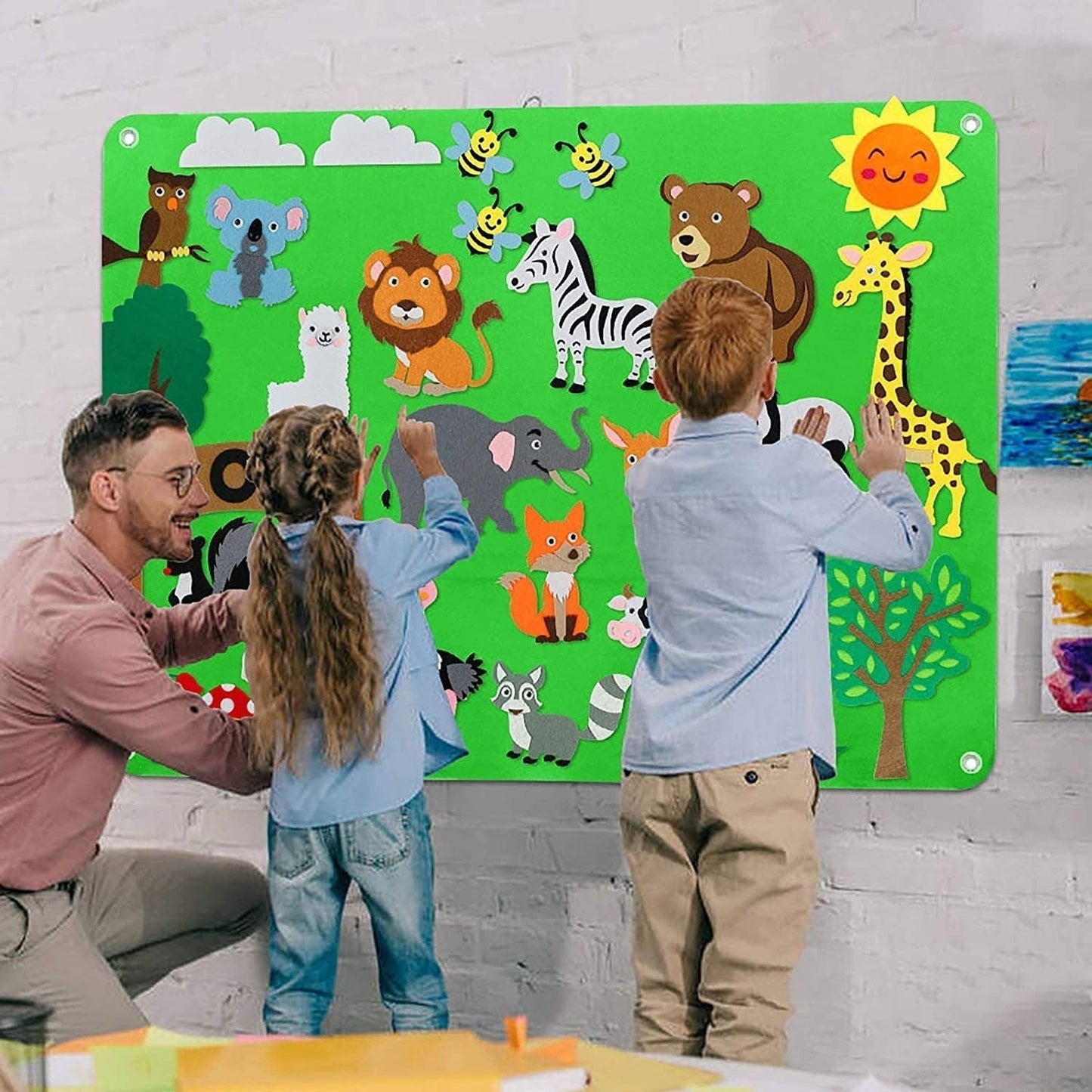 CreatiBoard Educatief Speelbord - Ontdek, Leer en Creëer met Vilt - KidsKorner