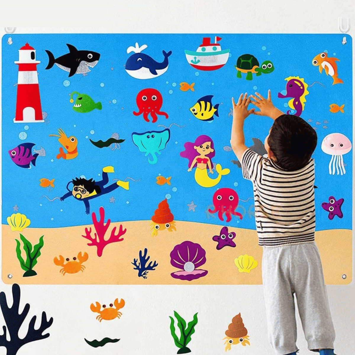 CreatiBoard Educatief Speelbord - Ontdek, Leer en Creëer met Vilt - KidsKorner