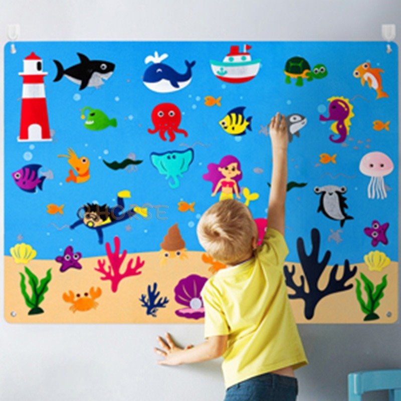 CreatiBoard Educatief Speelbord - Ontdek, Leer en Creëer met Vilt - KidsKorner