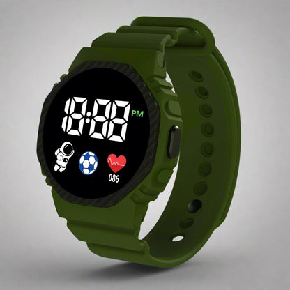 Digitaal Kinderhorloge | Waterdicht LED - Scherm Met Kalender Vanaf 4 Jaar - KidsKorner