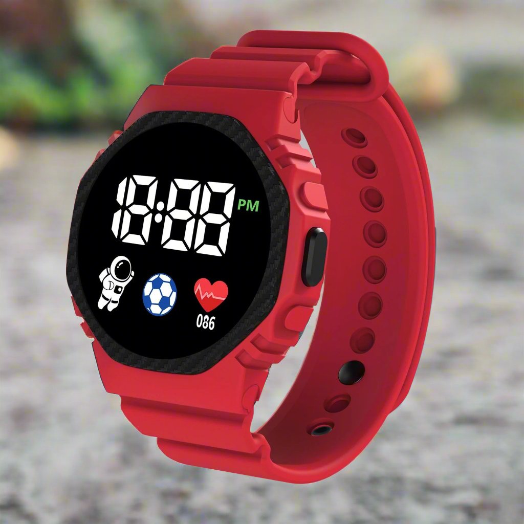 Digitaal Kinderhorloge | Waterdicht LED - Scherm Met Kalender Vanaf 4 Jaar - KidsKorner