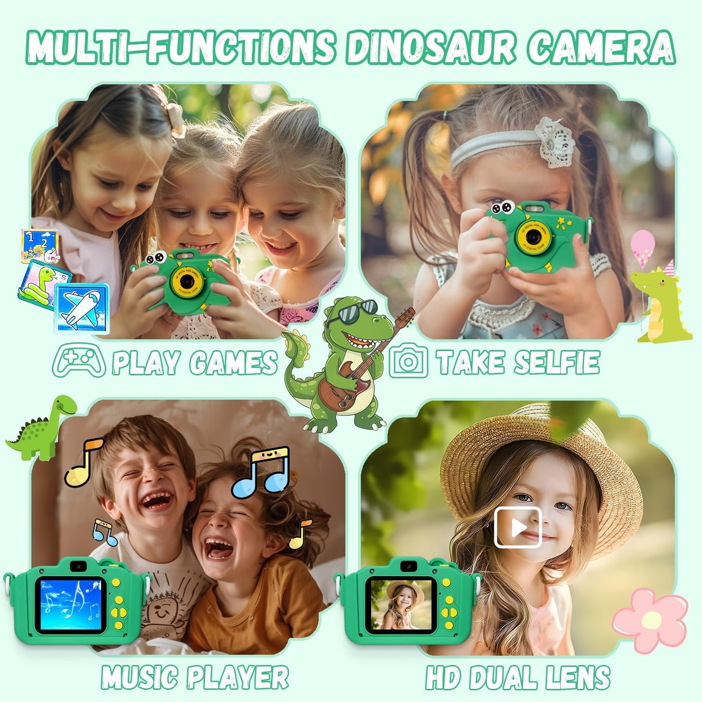 DinoKader Digitale Kinderfotocamera - KidsKorner