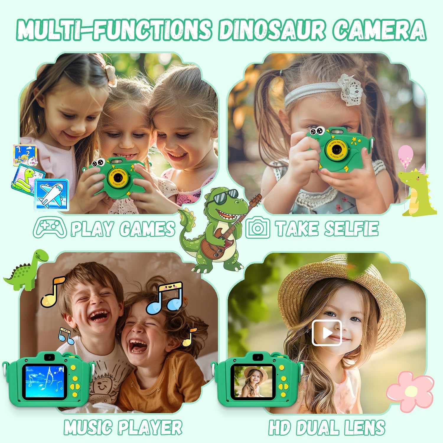 DinoKader Digitale Kinderfotocamera - KidsKorner