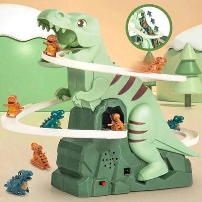 DinoRit Glijbaan Speelset - Dinosaurus Achtbaan - KidsKorner