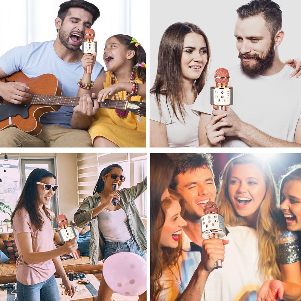 Draadloze Karaoke Microfoon Met Bluetooth En Speaker | Oplaadbaar 1500 mAh - KidsKorner
