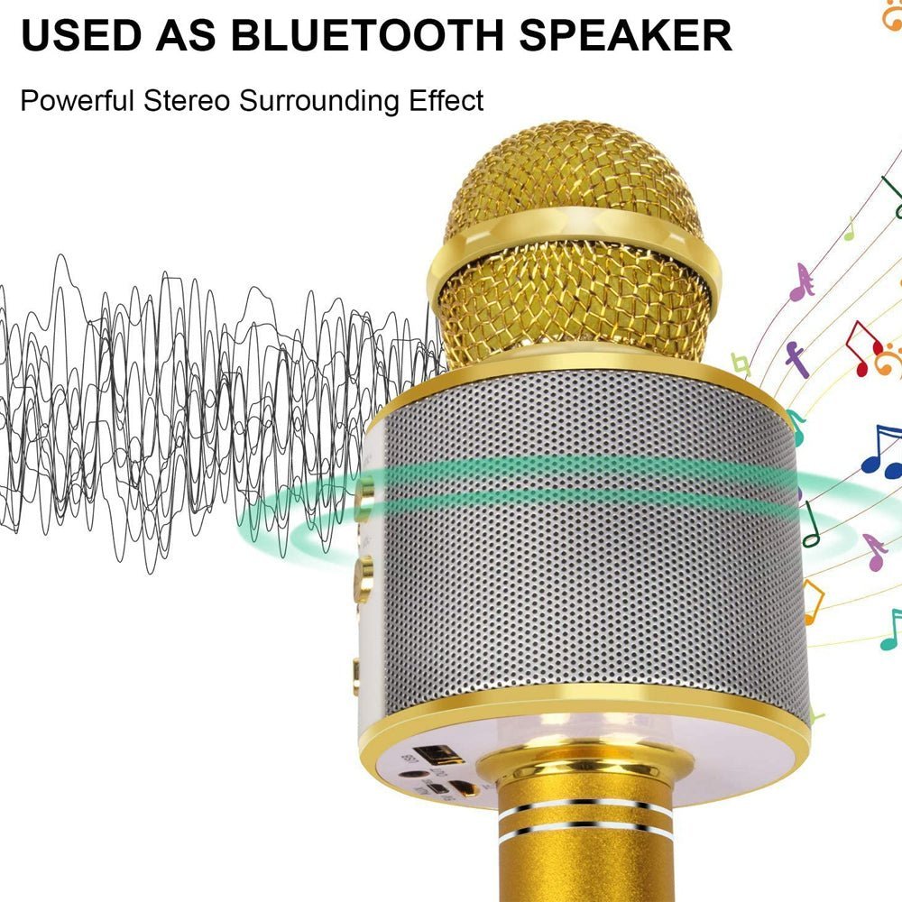 Draadloze Karaoke Microfoon Met Bluetooth En Speaker | Oplaadbaar 1500 mAh - KidsKorner