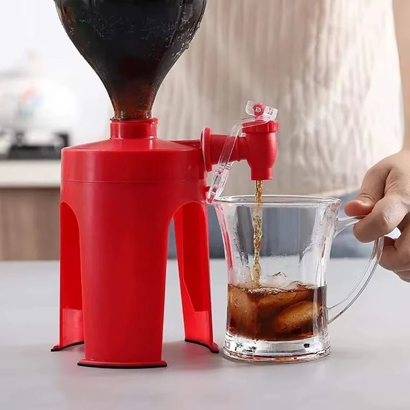 Drankdispenser Met Tapkraan | Drukknop Fleshouder Voor Frisdrank - KidsKorner