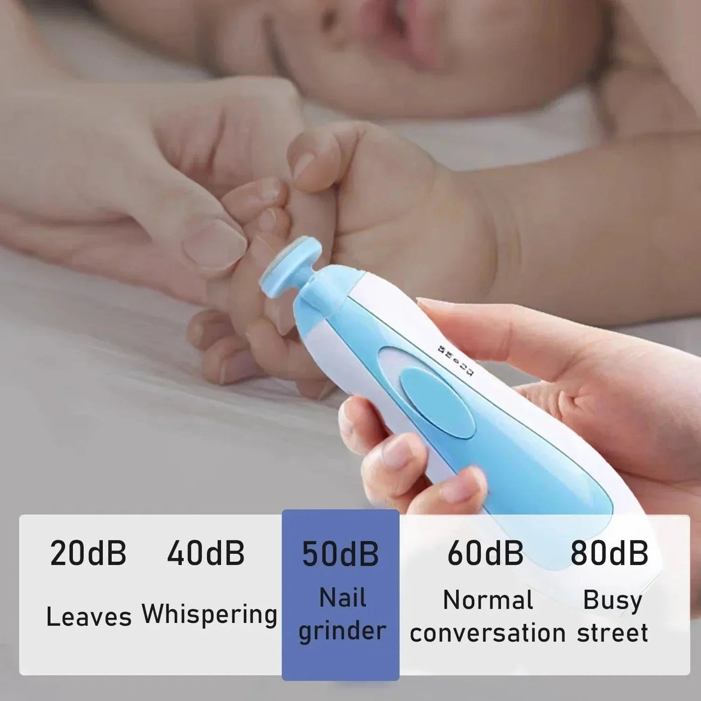 Elektrische Baby Nagelvijl Set - Veilig & Stil Nagels Vijlen - KidsKorner