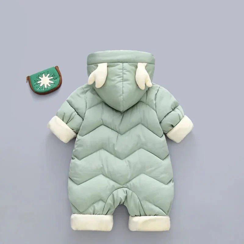 Gevoerd Baby Winterpak Rendier Met Capuchon Jumpsuit - KidsKorner