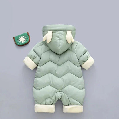 Gevoerd Baby Winterpak Rendier Met Capuchon Jumpsuit - KidsKorner
