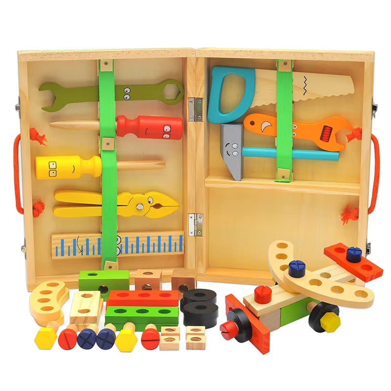 Houten Gereedschapskoffer - Kindergereedschap - KidsKorner