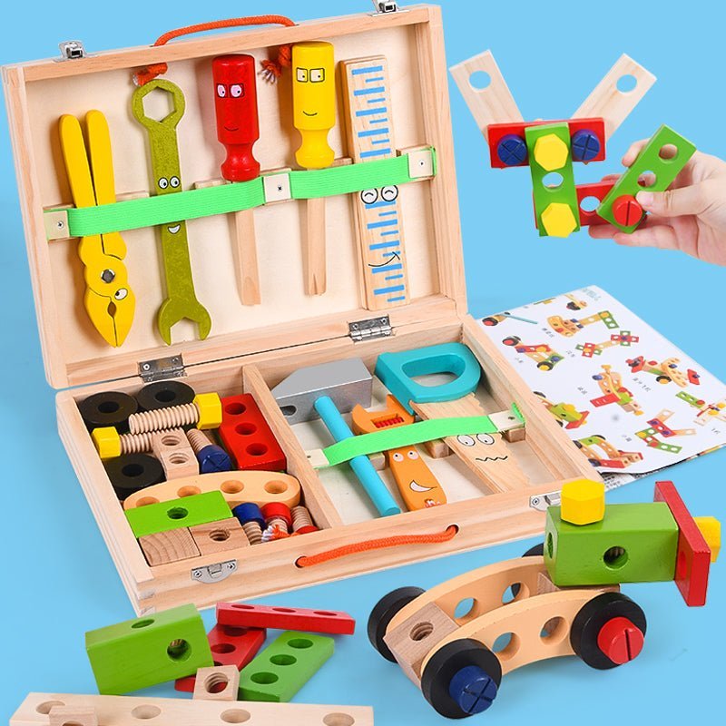 Houten Gereedschapskoffer - Kindergereedschap - KidsKorner