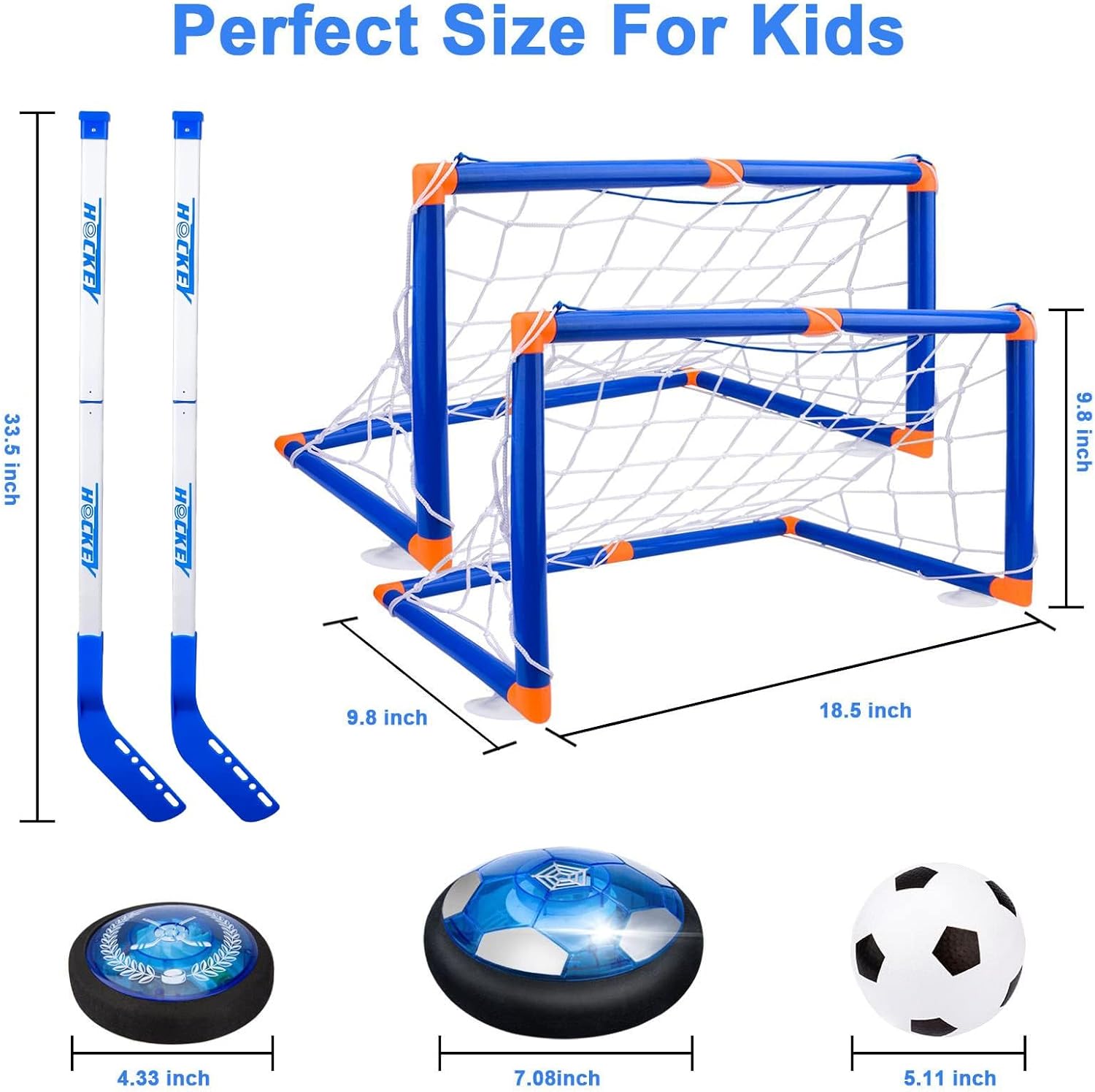 Hover Hockey Set Met LED - Zwevende Puck - 3 Tot 10 Jaar - KidsKorner