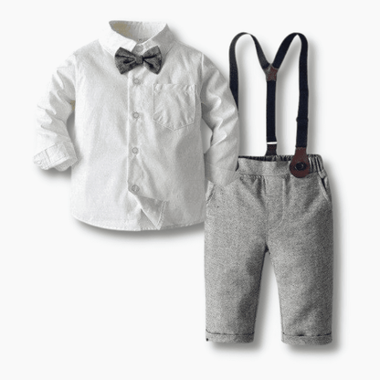 Jongens Feestpak Set Met Bretels En Strik - KidsKorner