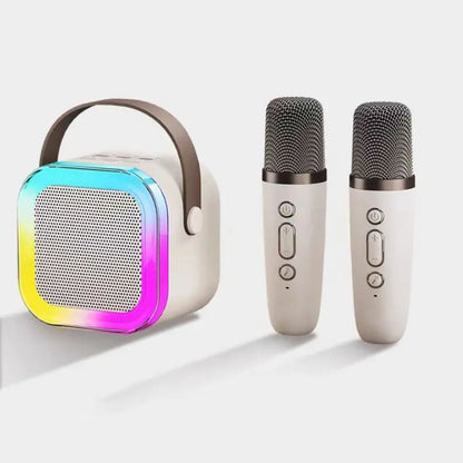 Karaoke Set Voor Kinderen | Draadloze Bluetooth Speaker Met Led Lichten En Microfoon - KidsKorner