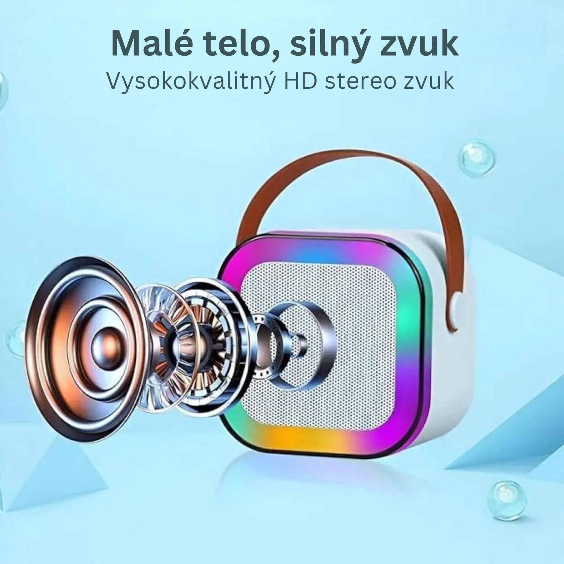 Karaoke Set Voor Kinderen | Draadloze Bluetooth Speaker Met Led Lichten En Microfoon - KidsKorner