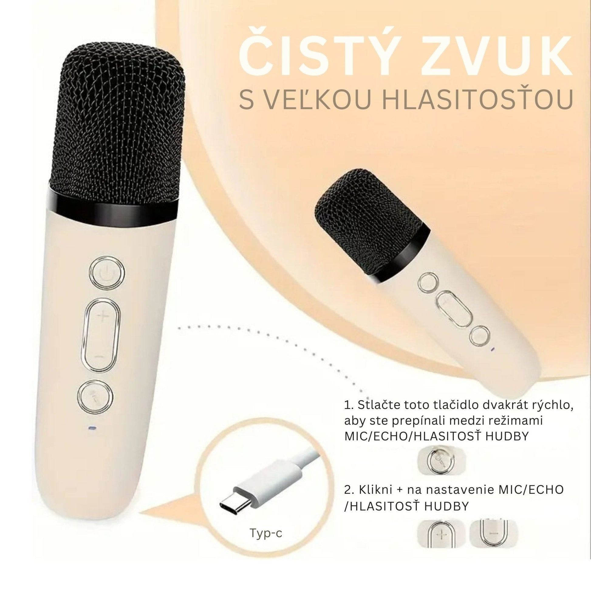 Karaoke Set Voor Kinderen | Draadloze Bluetooth Speaker Met Led Lichten En Microfoon - KidsKorner