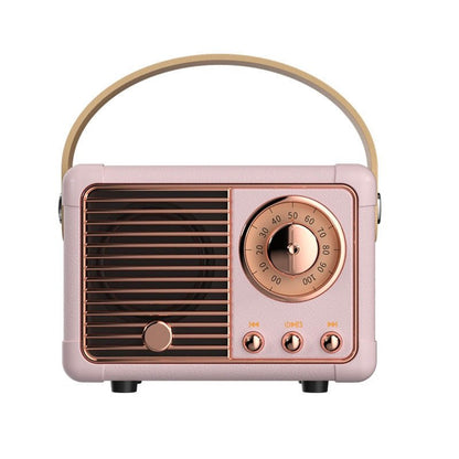 Kinder Bluetooth Speaker – Handsfree Vintage Mini Radio Met 3W Geluid - KidsKorner